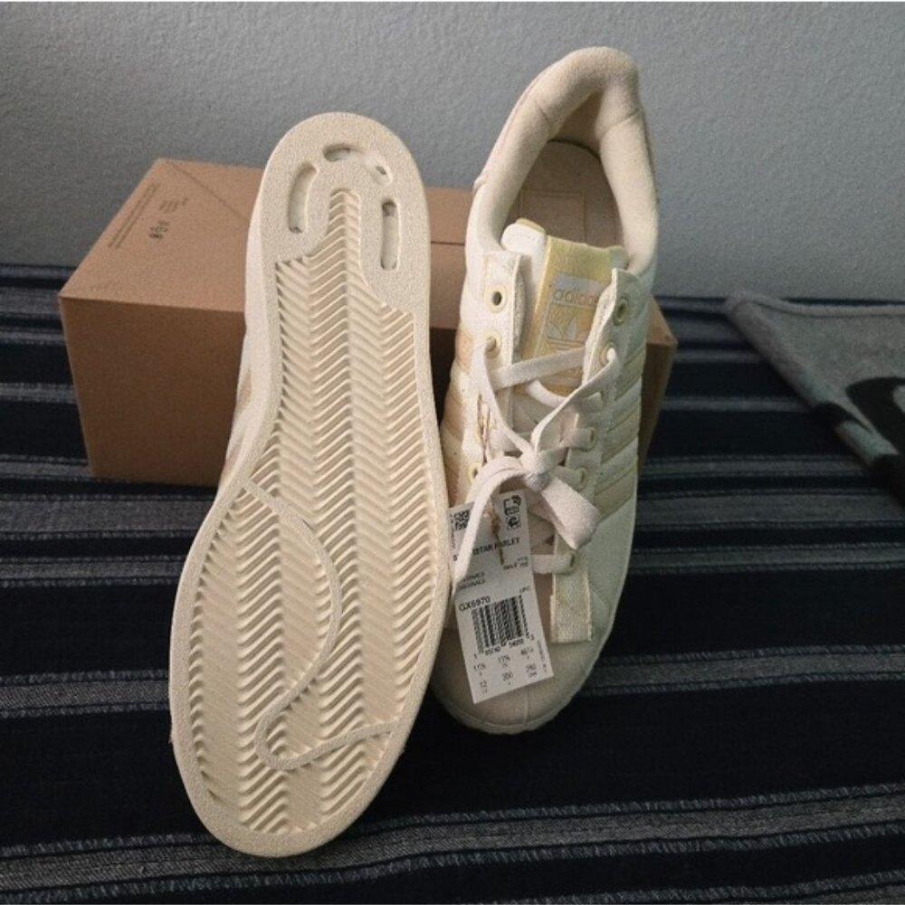 Adidas Shelltoe Boost Men 11 Superstar Parley Cream Off White Gf 112025 - Picture 8 of 11